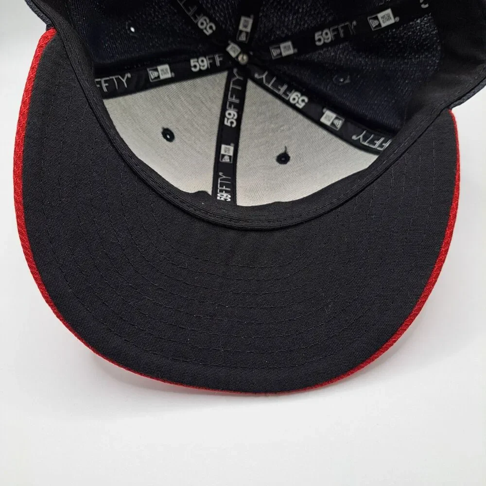 Boston Red Sox Hat Mens Navy Red 6 5/8 Fitted 59Fifty Cap New Era MLB Baseball